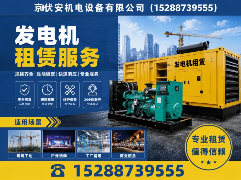 娄底发电机租赁展示图